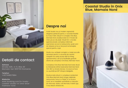 1 536x370 - Studio modern de &icirc;nchiriat &ndash; Onix Blue, Mamaia Nord