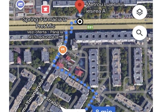 IMG 2510 536x370 - PROPRIETAR | Garsonieră Decomandată LUJERULUI &ndash; Vedere PARCUL LINIEI &ndash; Orientare SUD